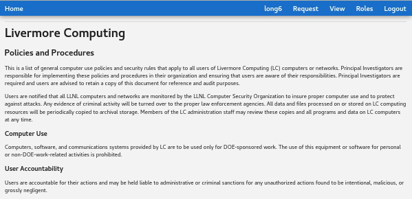 Livermore Policies and Procedures page