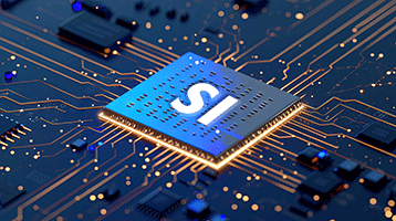 si-ml icon with SI superimposed on a chip