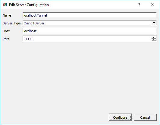 A screenshot showing a proper localhost server configuration for ParaView.