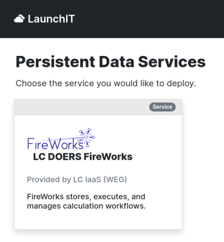 LaunchIt PDS window screenshot