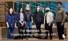 A photo of the Variorum Team, with the mission statement: "Enabling energy efficiency in HPC"