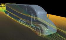 Truck airflow simulation