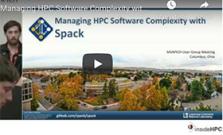 Managing HPC Software Complexity video, screenshot