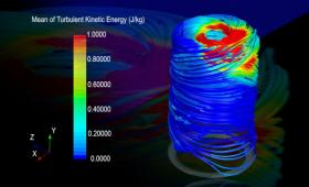 simulation visualization image, largely for decoration