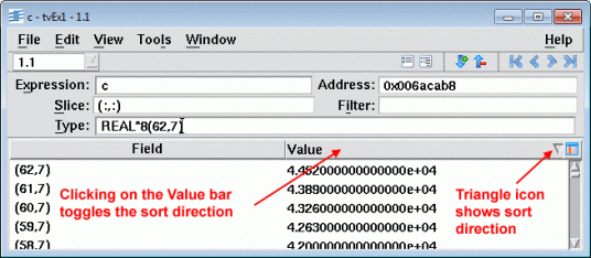 Array sort