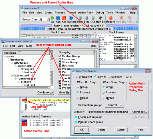 Breakpoint displays