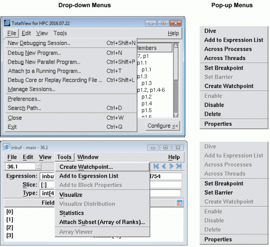 Example Menus