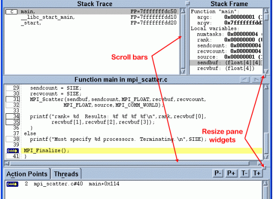 Debugging in C With TotalView