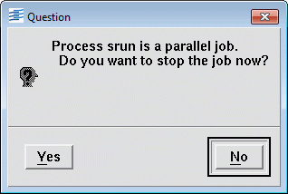 Stop Parallel Job Dialog Box