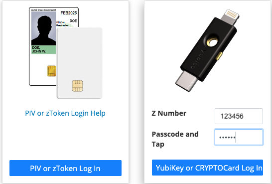 LANL YubiKey authentication screen LANL YubiKey authentication screen