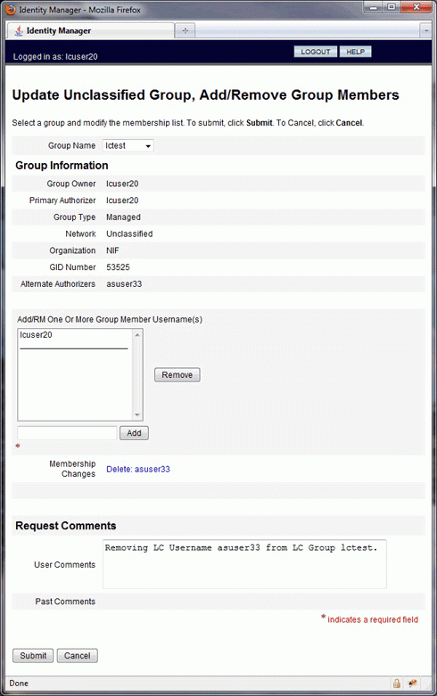 update add/remove group menu, screenshot