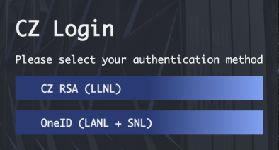 OneID login page